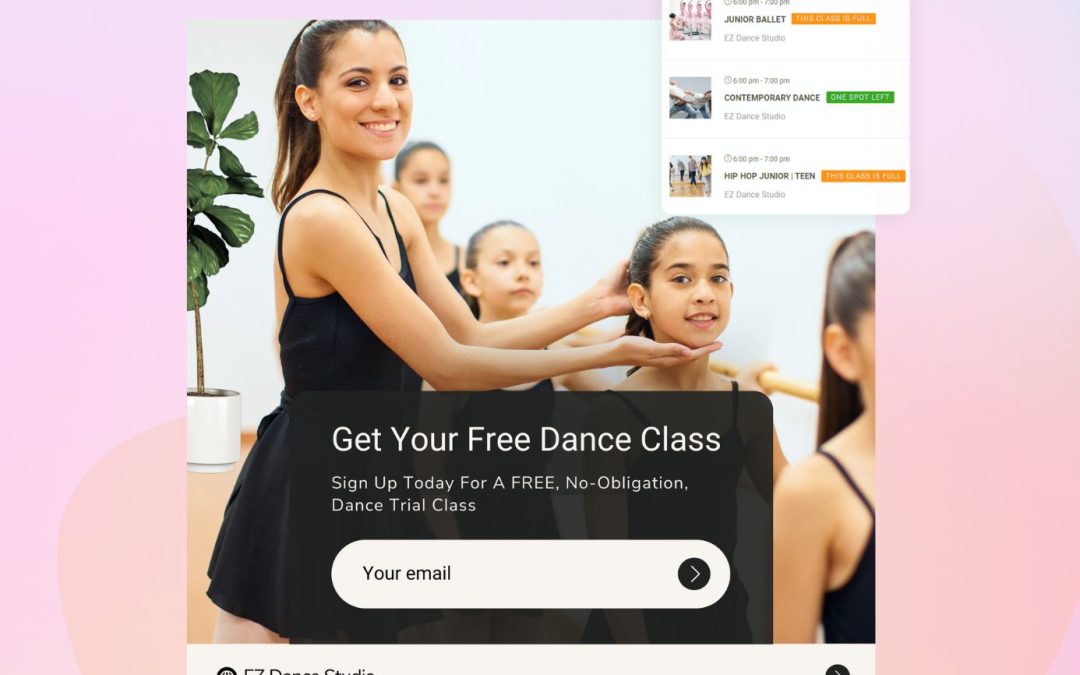 Dance studio website blog